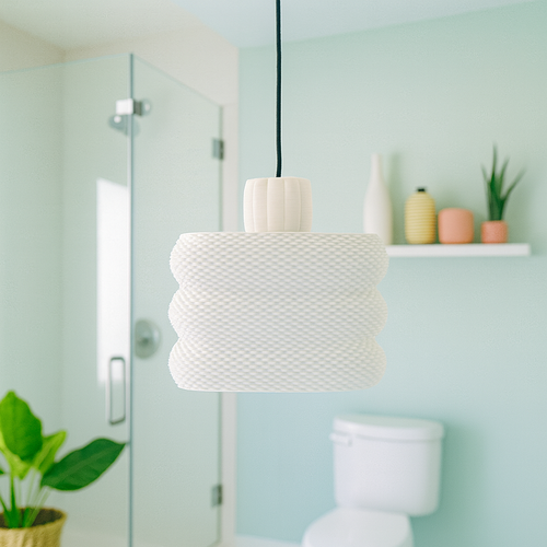 Silk Lantern – závěsná lampa – produktový obrázek 1